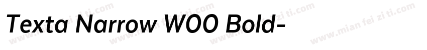 Texta Narrow W00 Bold字体转换
